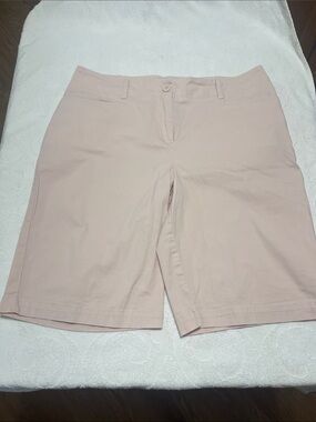 Talbots Cotton Dusty Pink Bermuda Shorts - Sz 10